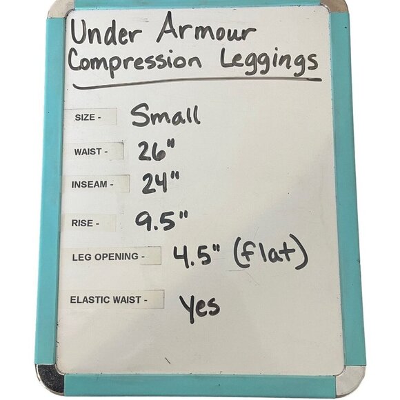 Under Armour heat gear compression Legging women’s size small Black/Gray pattern - Picture 9 of 9